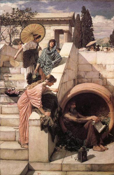 John William Waterhouse Diogenes oil painting image